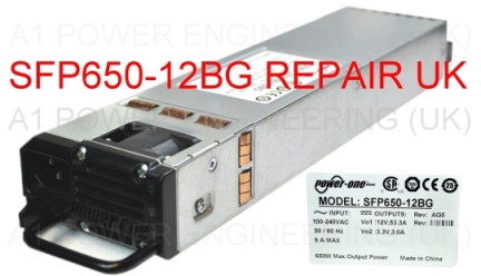 POWER-ONE SFP650-12BG REPAIR UK